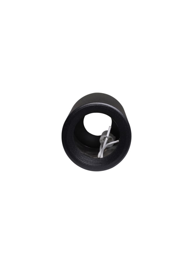 Jana Light Empty Round Black Aluminum Cylinder with Stepped Ring, 10 cm – Jana Light - Image 3